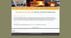Desktop Screenshot of metaalgieterijen.nl