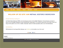 Tablet Screenshot of metaalgieterijen.nl